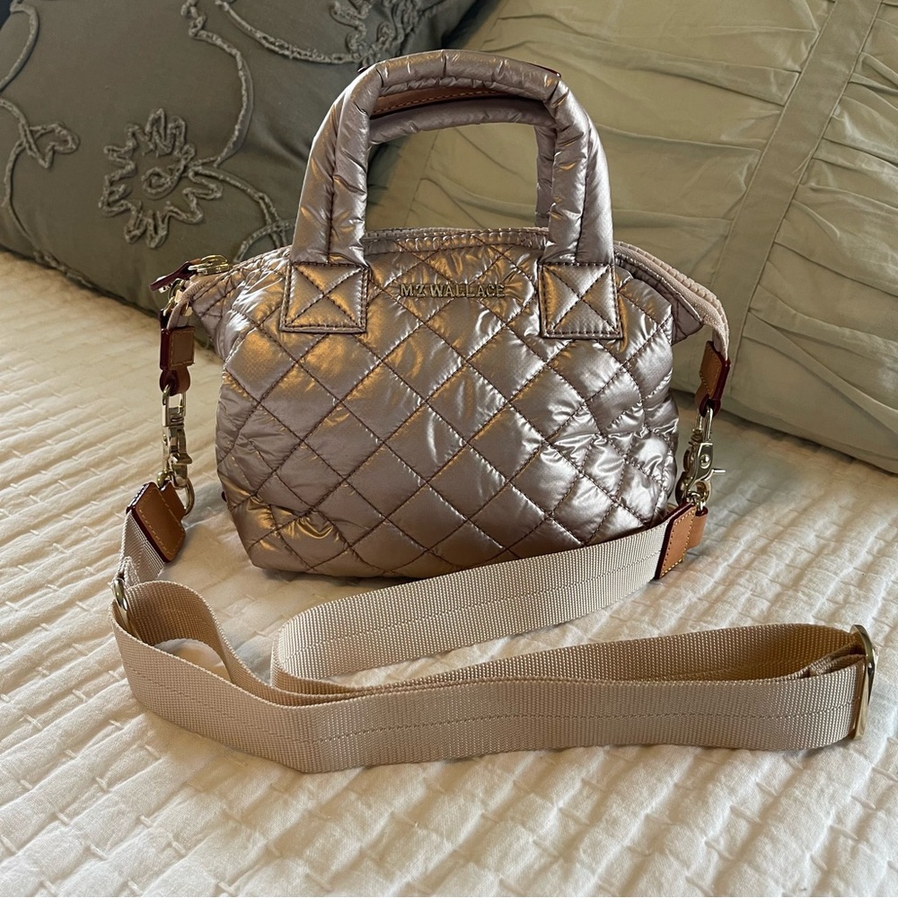 EUC MZ Wallace Micro Sutton in Rose Gold Metallic